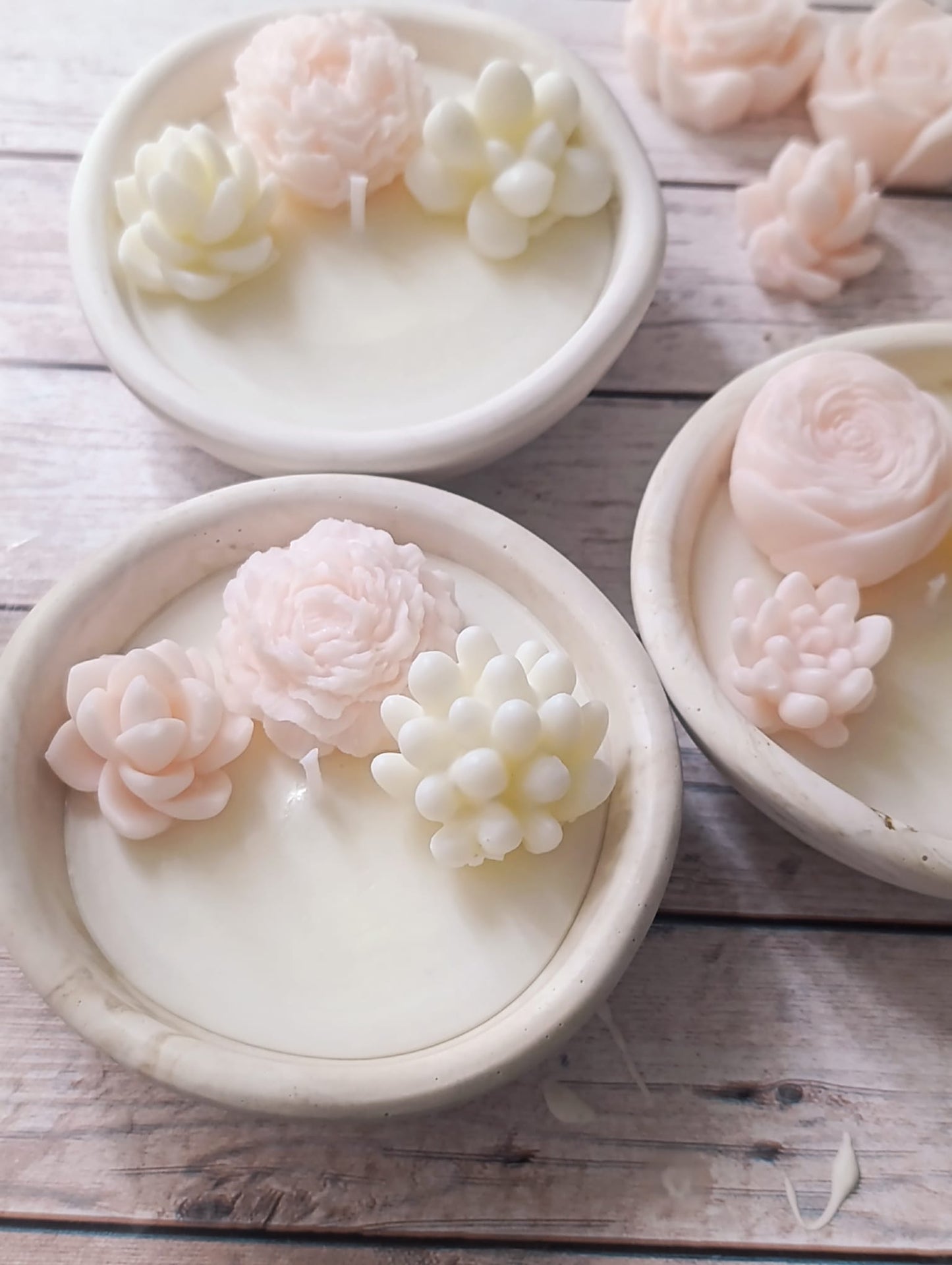 Fior di cera-candela in cera di soia